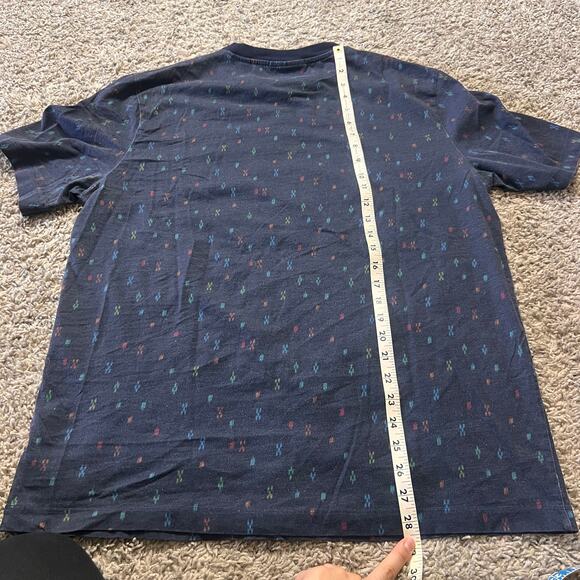 Scotch and Soda Amsterdam Couture XL Blue Black Multicolor Pattern T Shirt - Picture 3 of 4